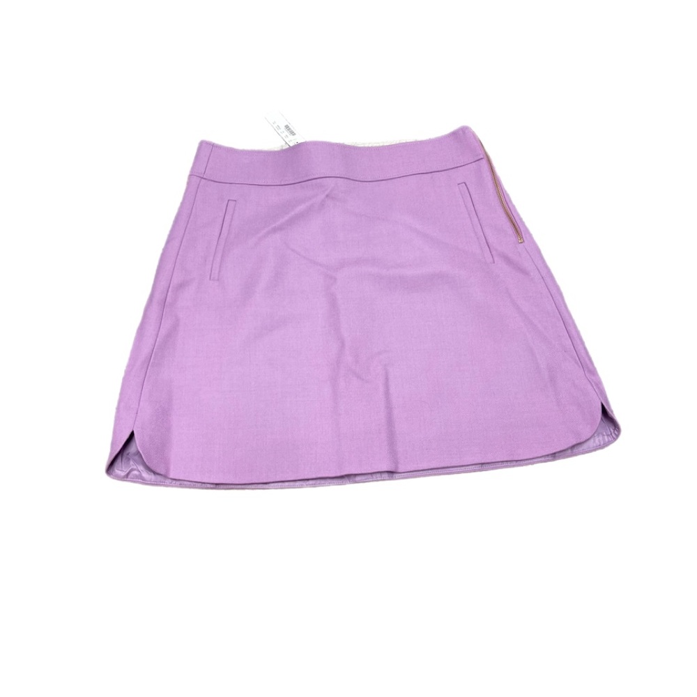 NEW J. Crew 100% Wool No. 2 Pencil Skirt Lavender 14T NWT